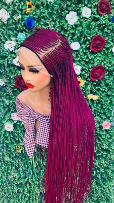 AFRICAN BRAIDED WIGS ON 360 LACE CLOSURE 40'' 