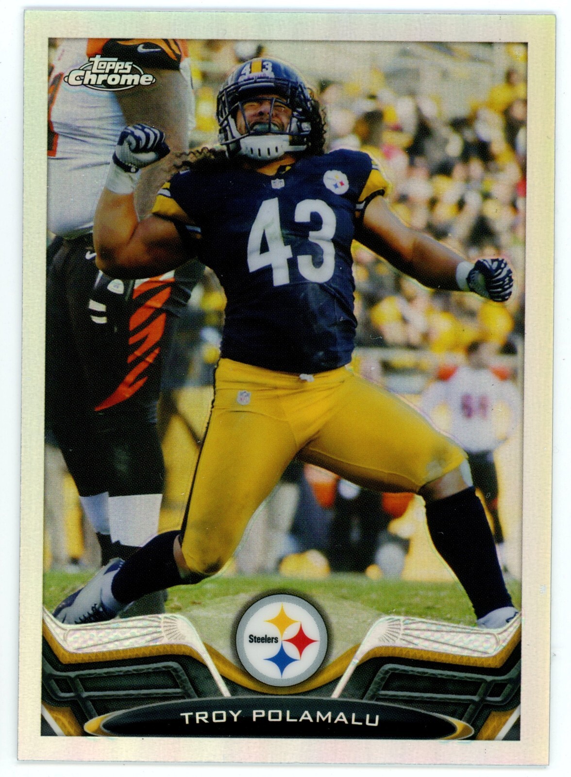 2013 Topps Chrome Refractors Troy Polamalu #123