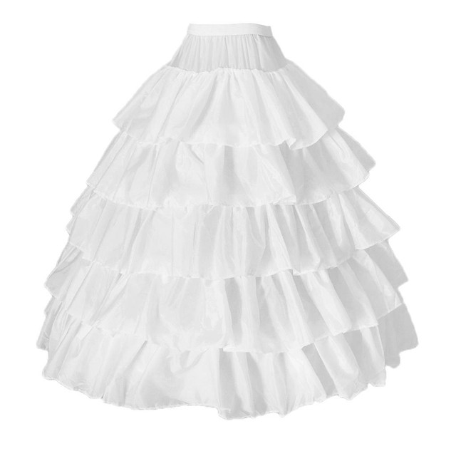 4 Hoops 5 Layers Petticoat Underskirt for Bridal Wedding Gown Evening Dress 4 Hoops 5 Layers Petticoat Underskirt for Bridal Wedding Gown Evening Dress