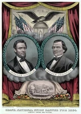 1864 PRESIDENTAL ABRAHAM ABE LINCOLN CAMPAIGN CIVIL 11x15 PHOTO PICTURE POSTER