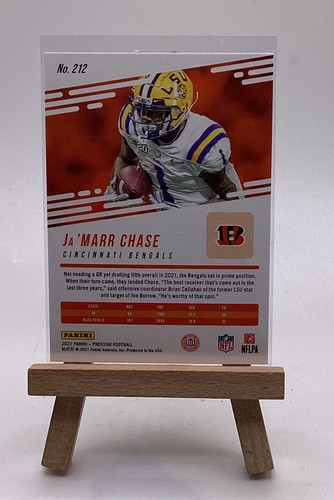 2021 Prestige Ja’MARR CHASE Rookie Card Cincinnati Bengals RC - Picture 2 of 2