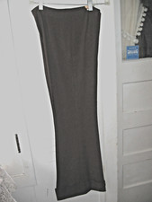 VINTAGE PANTANA BROWN WIDELEG 11 1/2"W CUFFED BELL BOTTOM PANTS -METAL ZIPPER