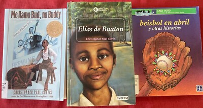 Lot of 3 Spanish Chapter Books Gary Soto Christopher Paul Curtis Bud Buddy