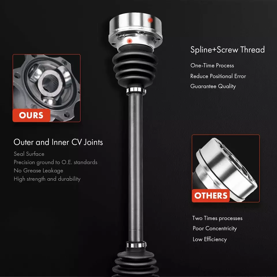 2x Conjunto de eje CV trasero izquierdo y derecho para Audi A4 Quattro 2009-2012 A5 Quattro Foto 4 de 4