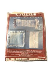 NEW Cathy Needlecraft Candlewicking Country Times Vintage Pillow Or Towel