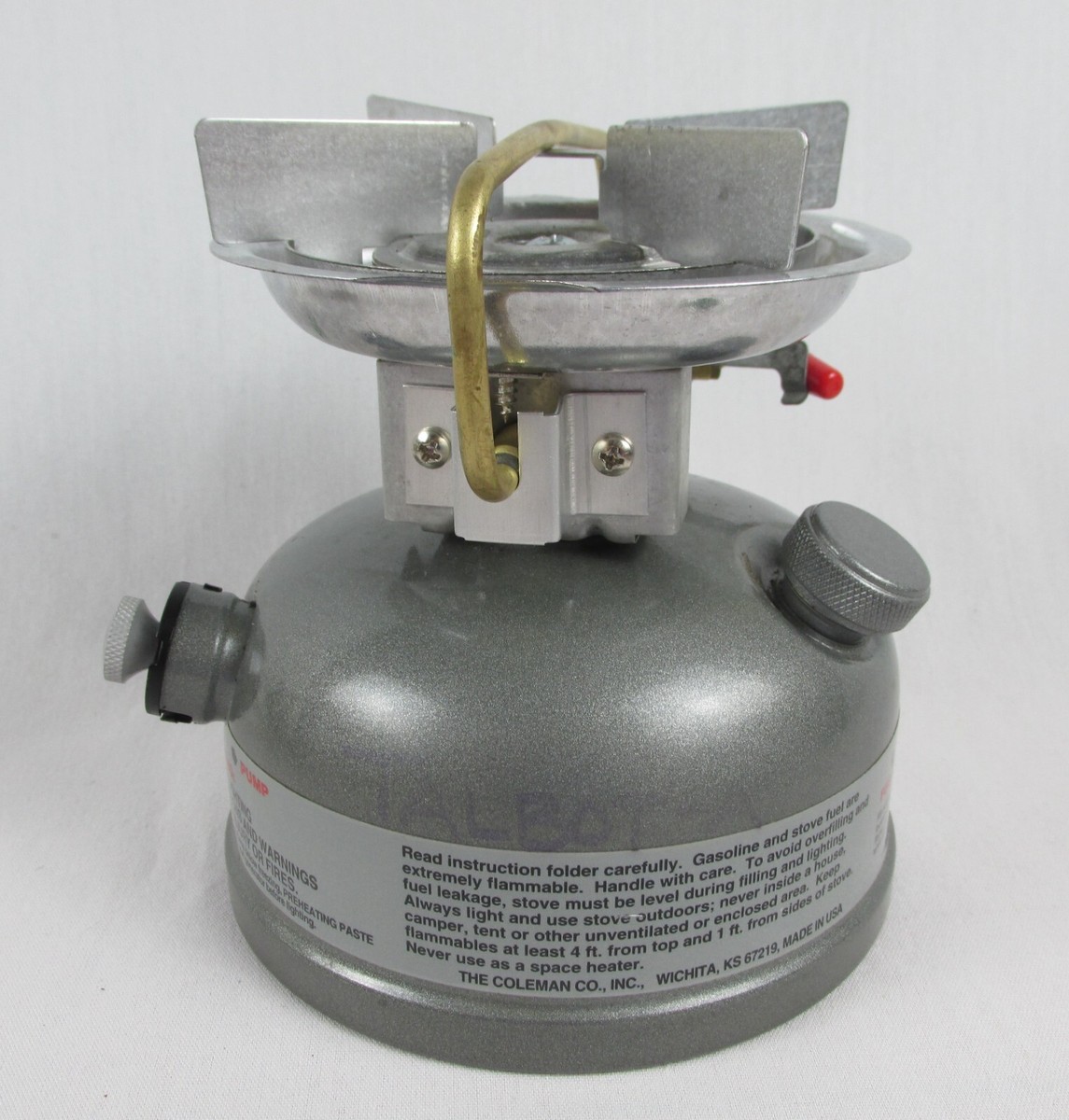 COLEMAN Model 533 Dual Fuel Single Burner Camping Stove Made in