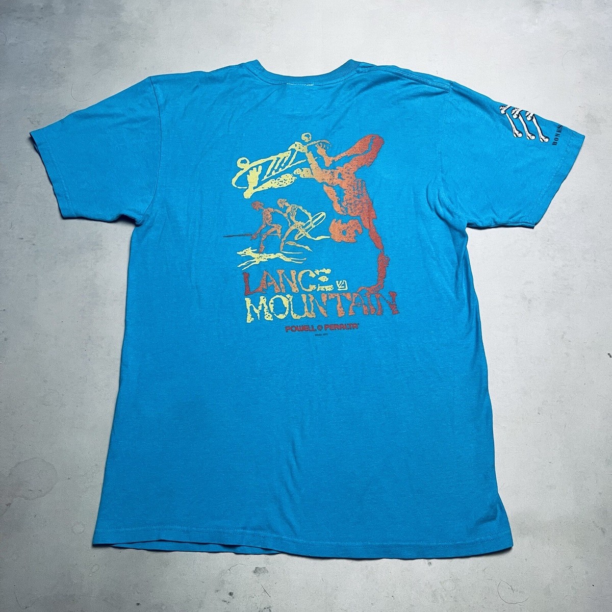 POWELL PERALTA Lance Mountain スウェット Powell Peralta Lance Mountain Street Navy Color: Azul oscuro.