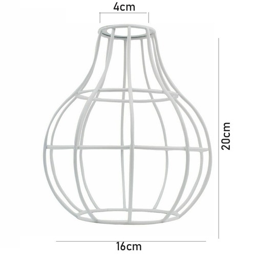 Lampada a sospensione vintage loft gabbia in metallo E27 B22 filo plafoniera - Foto 6 di 269