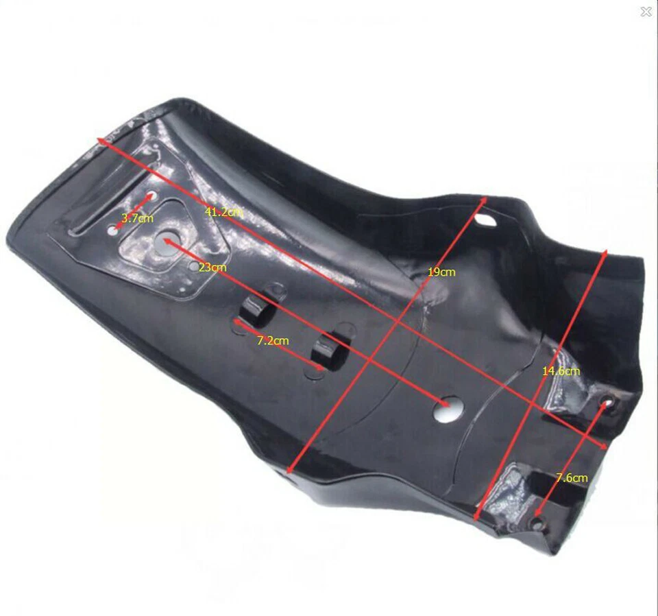 Motorcycle Rear Fender Mudguard Black For Yamaha Virago 250 V-Star 650 Honda US - Image 3 of 4
