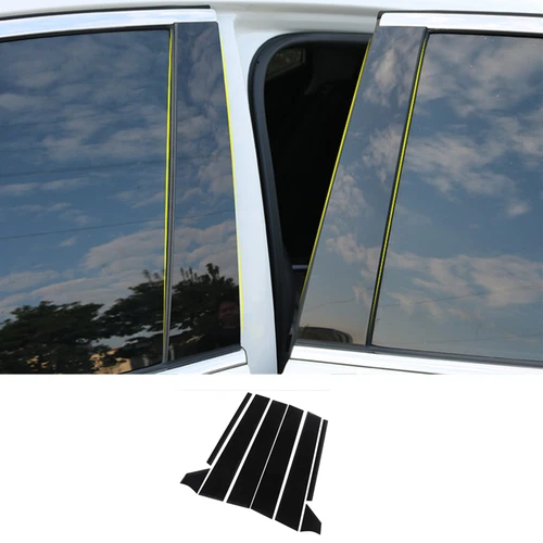 For 2020-2024 Nissan Sentra Pillar Posts Door Piano Black Trim Decal Cover Kit - Picture 2 of 9