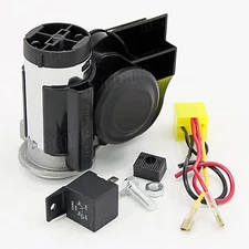 12V Electric Air Horn for Car Truck Boat Motorcycle Dual Tone Trumpet Super Loud