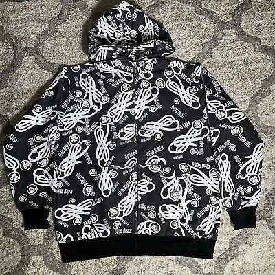 Vintage BAPE A BATHING APE Full Zip Up HOODIE BABY MILO XL Vintage BAPE A BATHING APE Full Zip Up HOODIE BABY MILO XL