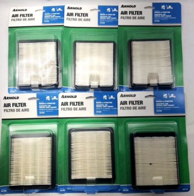 BOX OF 6, ARNOLD BAF-119 AIR FILTER for 3 & 5 HP BRIGGS ENGINES 491588