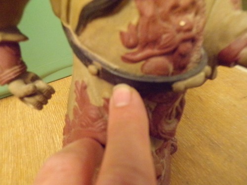 Wan Jiang Keramik chinesische Guan Yu Krieger MudMan Statue - Bild 14 von 15