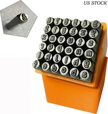 Number and Letter Stamp Set, 1/8" 3mm Spring Steels Stamping Kit, A-Z  0-9 Set