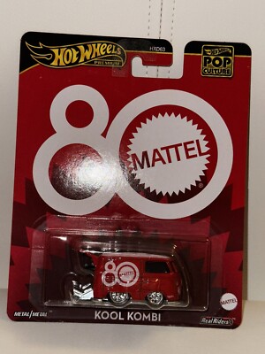 2025 Hot Wheels Premium Pop Culture Kool Kombi RED 80th Anniversary NEW