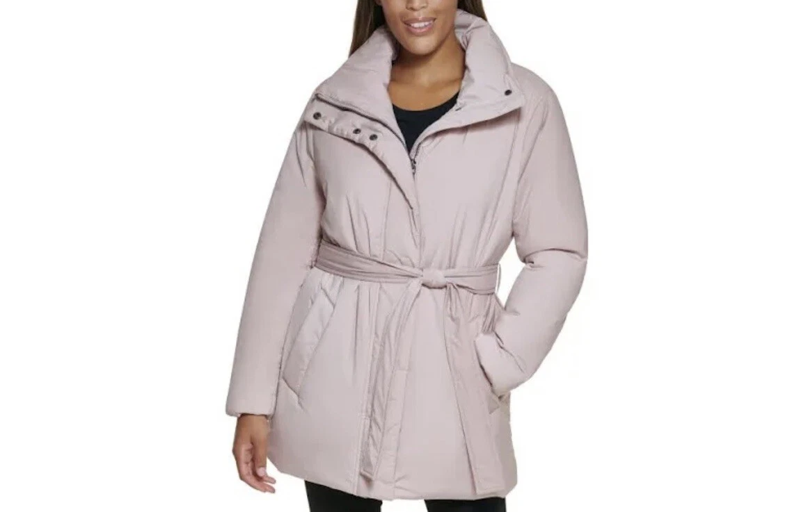 handel huilen met tijd Calvin Klein Women Infinite Warmth Belted Puffer Coat 7 Degree Warmth  factor | eBay