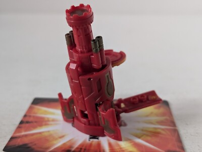 Bakugan Zukanator 60G Battle Brawlers Gundalian Invaders Battle Gear Red Gold