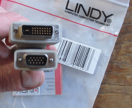 Lindy DVI-I to DVI-D & VGA Splitter Cable Macintosh PC - 第 4/4 張圖片