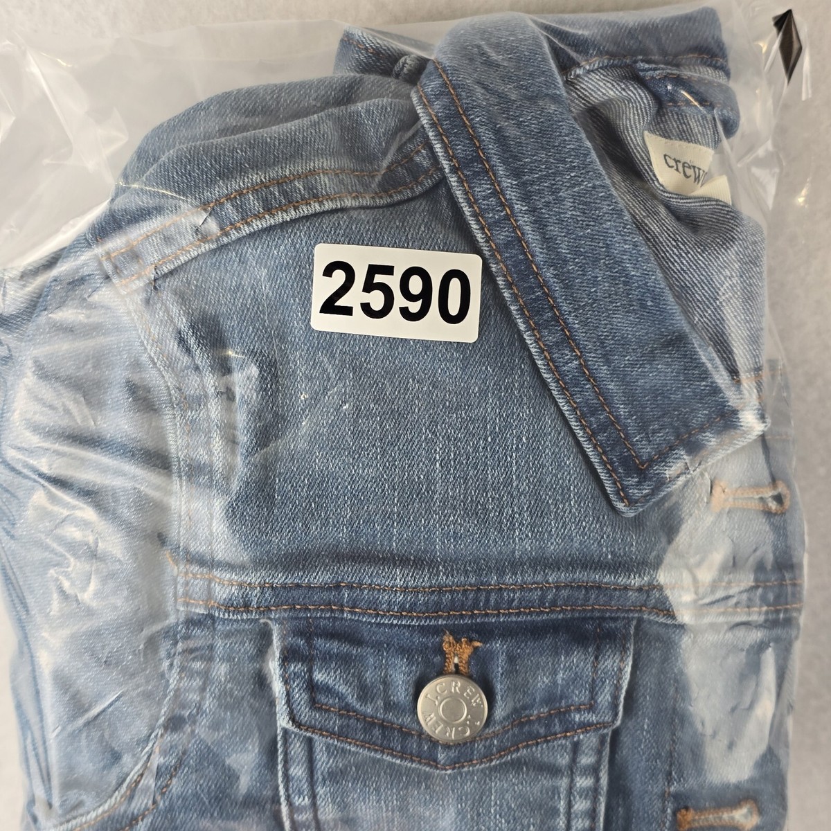 Veste En Jean Blanc Crewcuts Pour Fille – Taille 10, Coton Stretch, Preppy