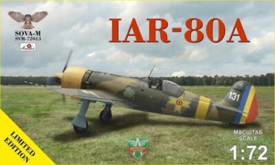 SOVA-M Modellbausatz 72013 Maßstab 1:72 IAR 80-A Nummern 109 & 131