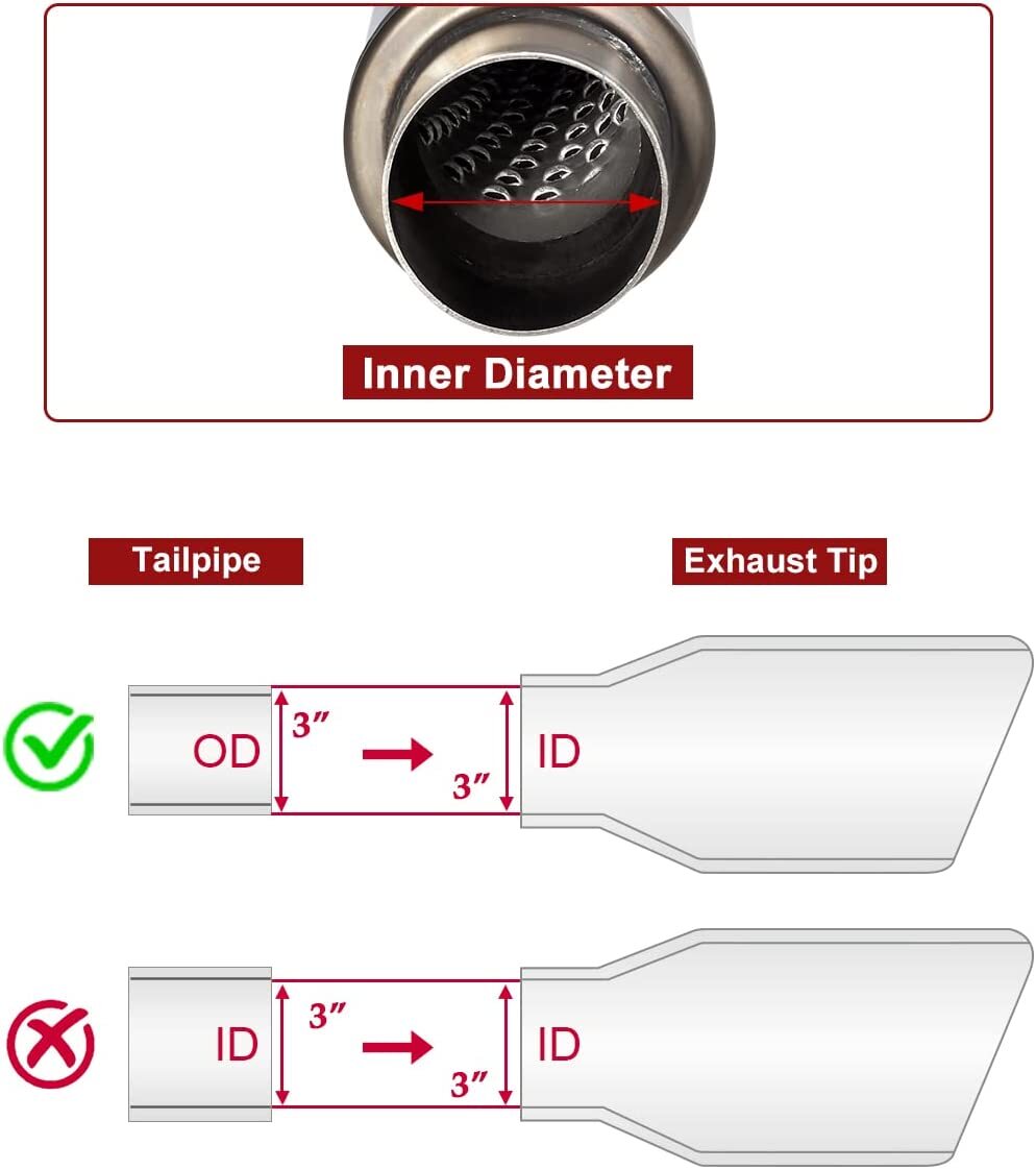 Aluminized Steel Exhaust Muffler Resonator Deep Tone Sound Eliminate