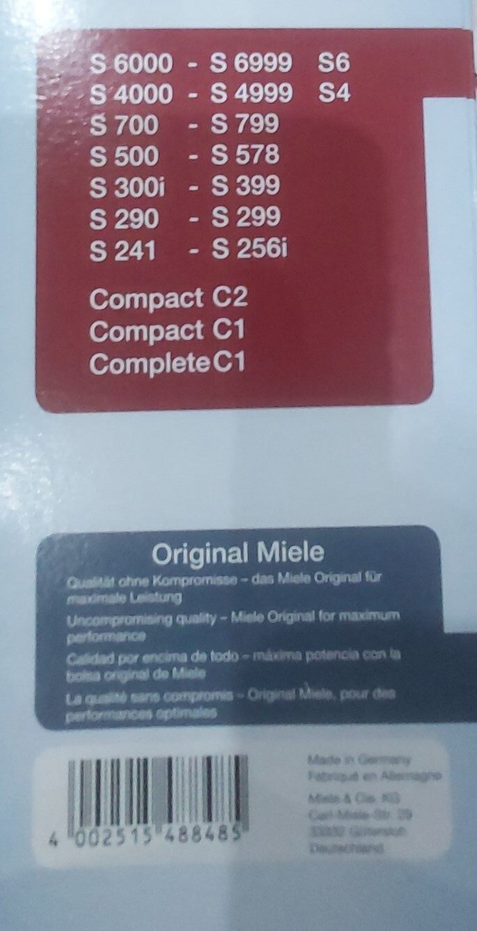 Miele Hyclean Hoover Bags eBay