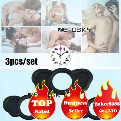 3pc Men Ball Rings Delay Peni Rings Stop Premature Ejaculation Delay Sex  Toys