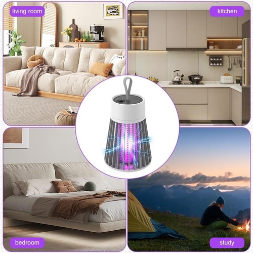 Fly Killer, Mosquito Killer Lamp, UV Fly Catcher 360° Bug Zapper - 第 3/7 張圖片