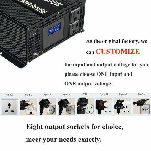 1500W 36/48VDC Pure Sine Wave Inverter Single-phased Solar Power Off-Grid Truck - Picture 6 of 23