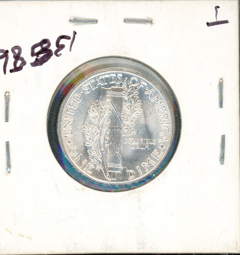 1945 BRILLIANT UNCIRCULATED MERCURY DIME BUYER'S CHOICE - Picture 16 of 20