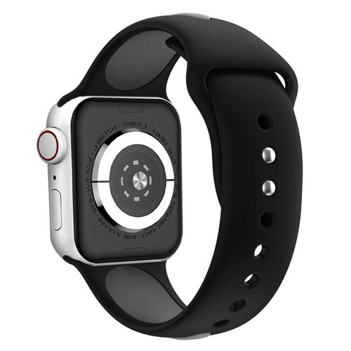 Waloo Two Tone Silicone Sport Replacement Band For All Apple Watch Series - Picture 10 of 34