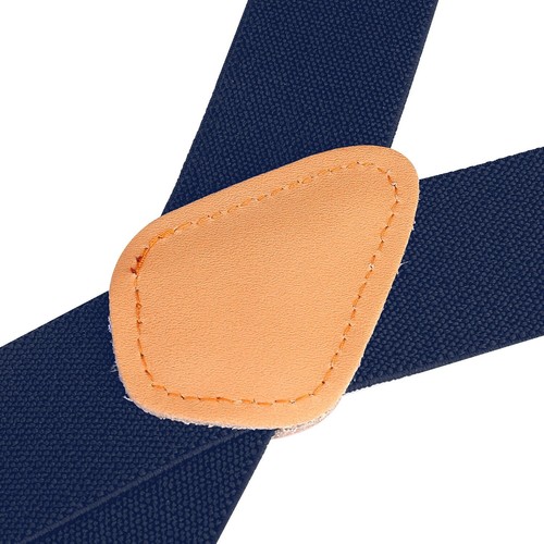 Buyless Fashion Button End Logger Men Suspenders 48" Adjustable 1 1/4" X Shape - Picture 31 of 84