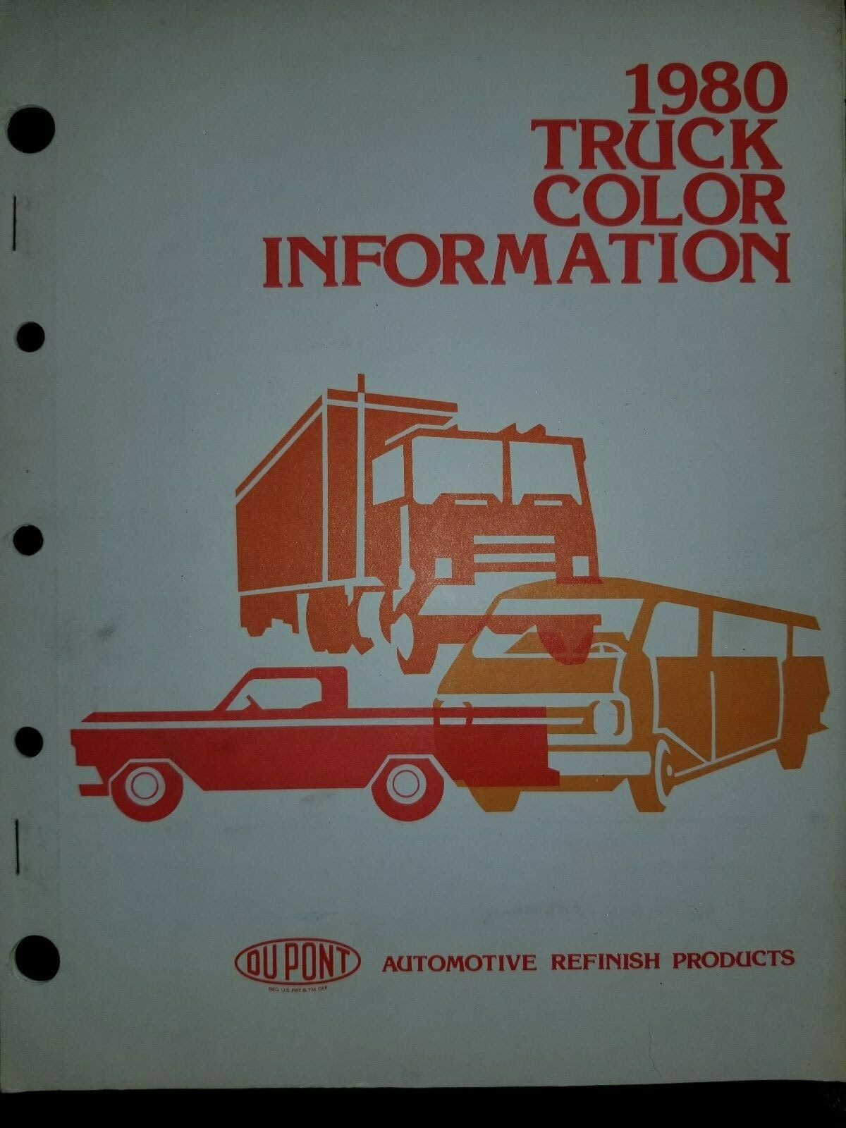 1980 Color Chips Dupont Truck Chevrolet Ford Dodge