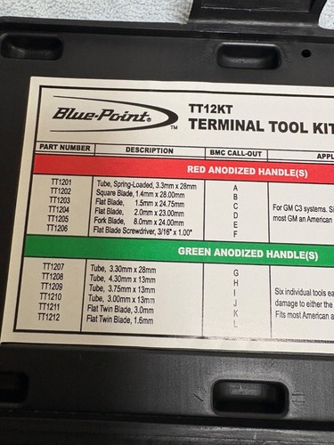 Blue Point TT3KT Wire Terminal Tool Set Kit - Picture 14 of 14