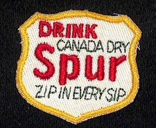 Canada Dry Spur Cola (1948-79) Embroidered Soda Patch VGC Scarce