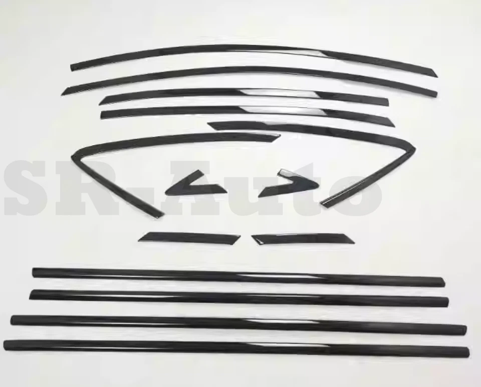 Windows Sill Molding Strip Trim For Hyundai Accent 2011-2016 Sedan Steel Black — 第 3/4 张图片