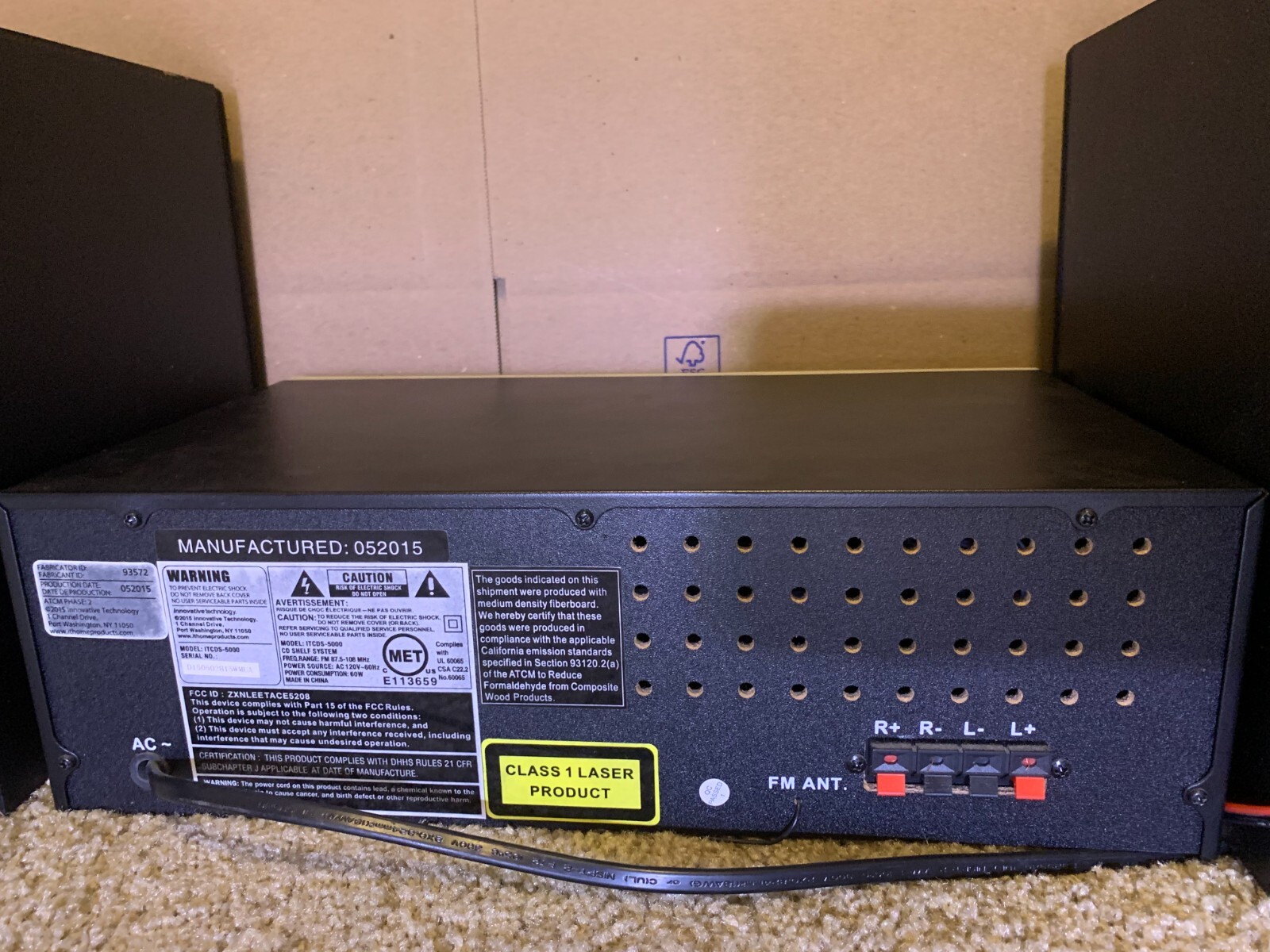 Innovative Technology ITCDS-5000 Classic CD Stereo System with Bluetooth