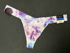 NO BOUNDARIES Women  s XXXL 21 Seamless Thong Panties Underwear   Tye Dye
