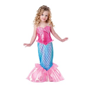 Toddler-Kids-Girls-Little-Mermaid-Tail-Ariel-Halloween-Cosplay-Costume-Dress