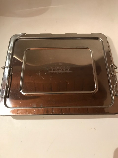 Pottery Barn Kids Bento Box Stainless Steel Metal Lunchbox