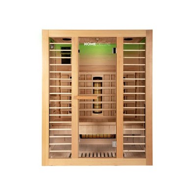 Infrarotkabine Wärmekabine Sauna REDSUN L DELUXE 153x110x190 3 Personen