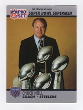 NFL Super Bowl Supermen 1990 Chuck Noll Steelers