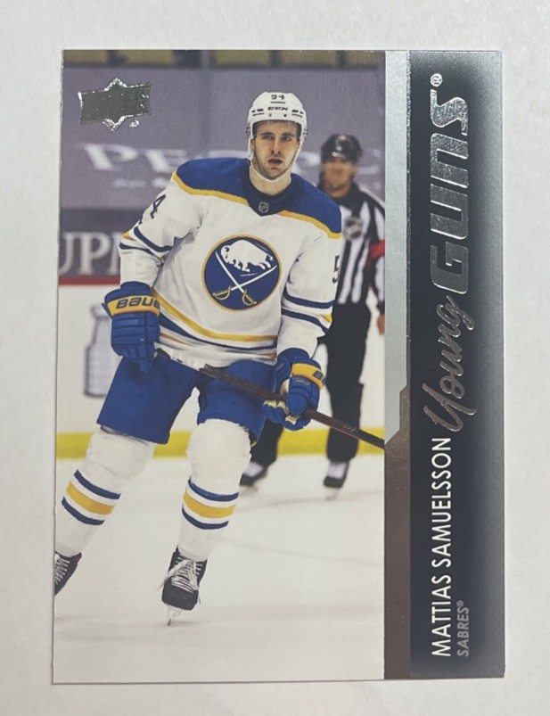 2021-22 Upper Deck Series 1 Mattias Samuelsson Young Guns Rookie Card # 230 🏒🔥