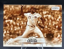 2025 Topps Stadium Club Hunter Greene Cincinnati Reds Base Sepia Parallel #92