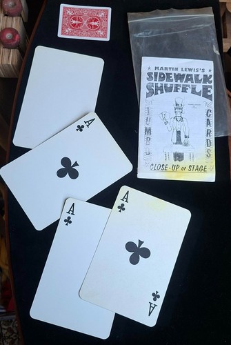 VINTAGE SIDEWALK SHUFFLE Martin Lewis Haines House Of Cards Magic Trick Learner