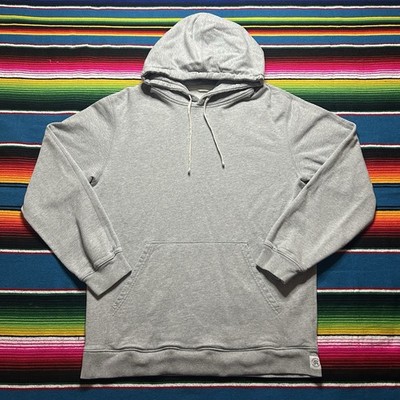 Reigning Champ Terry Hoodie Mens Large Gray Hooded Pullover Sweatshirt Cotton