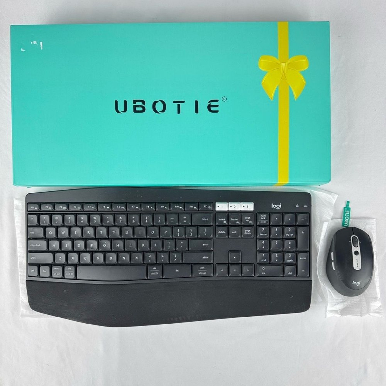 NIB UBOTIE MK850 Wireless Keyboard M720 Triathlon Mouse&ndash;Bluetooth/Receiver