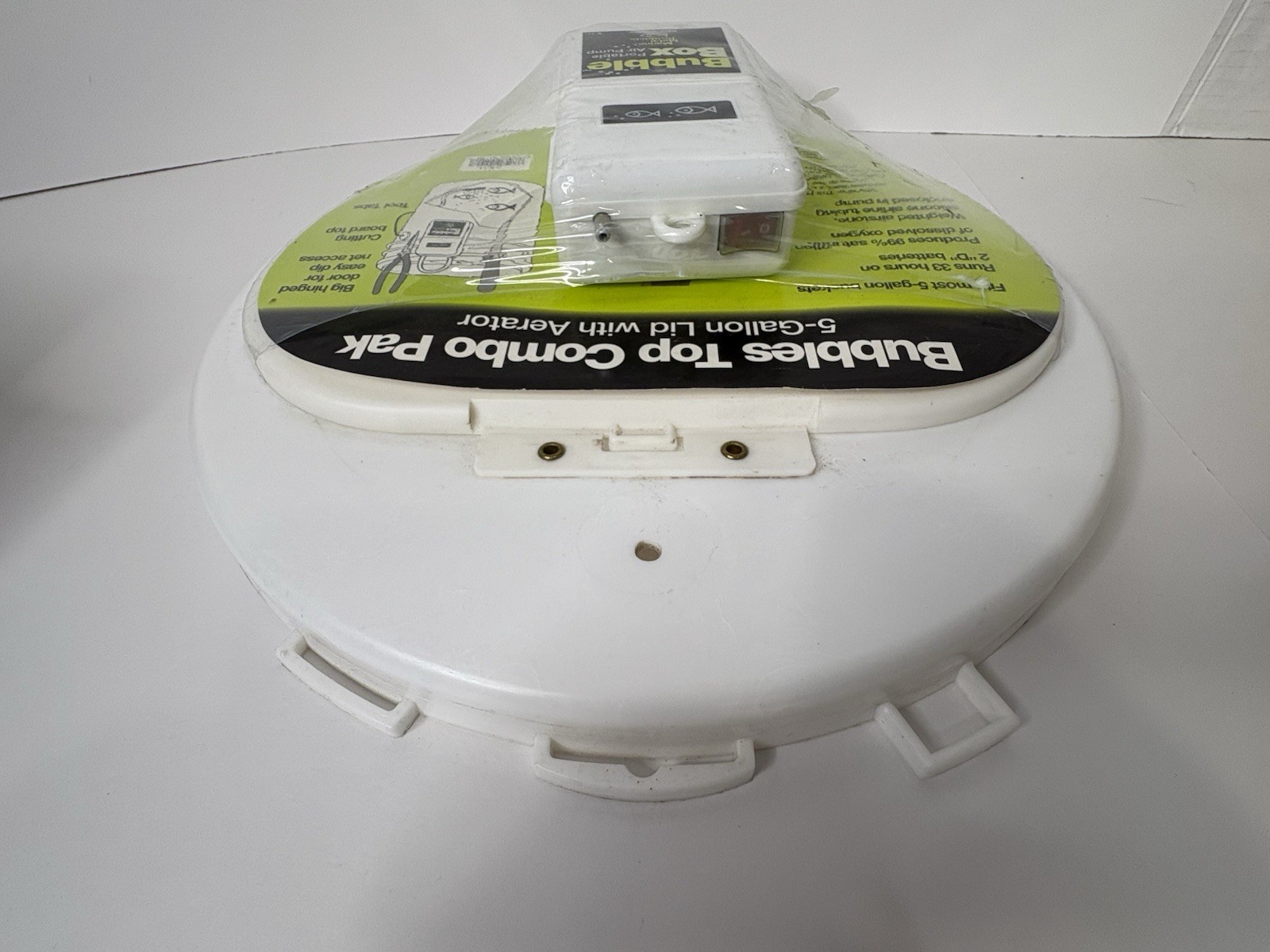 Marine Metal Products Bubbles Top Combo Pack 5 Gallon Lid w/ Aerator Livewell