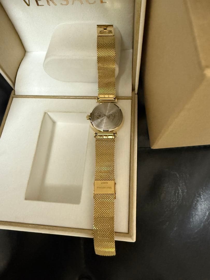 Versace Gold Watch Unisex Dress Quartz Premium Elegant Timepiece wrist 18cm thumbnail 4